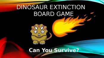 Preview of Dinosaur Extinction Simulation Board Game (Google Classroom, Distance Learning)