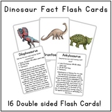 Dinosaur Fact Flash Cards