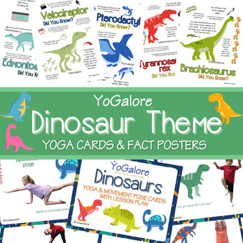 Preview of Dinosaur Fact Posters and Yoga & Movement Pose Cards