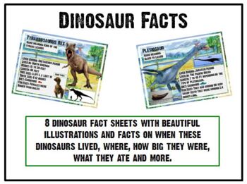 Preview of Dinosaur Fact Sheets