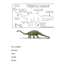 Preview of Dinosaur Fact Sheets Booklet