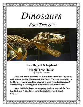 Preview of Dinosaur - Fact Tracker - Book Report and Lapbook