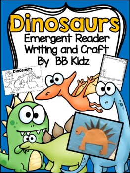 Preview of Dinosaur Facts and Emergent Reader / Dinosaur Craft / Kindergarten