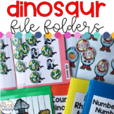 Dinosaur File Folders for Special Education