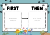 Dinosaur First-Then Visual Schedule | Visual Routine Support