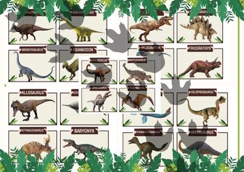 Preview of Dinosaur Flash Cards Photos and Facts Dino Info Pictures 40 Printable Cards PDF