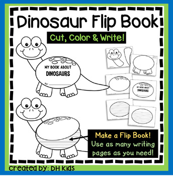 Front and Back Dinosaur Flip Book - Teach Beside Me