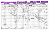 Dinosaur Fossil World Map (latitude / longitude) - questio