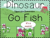 Dinosaur GO FISH Alphabet uppercase lowercase letter match