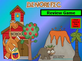 Preview of Dinosaur PowerPoint / Smartboard Game Template