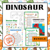 Dinosaur Games and Activities Growing Bundle | End of The 
