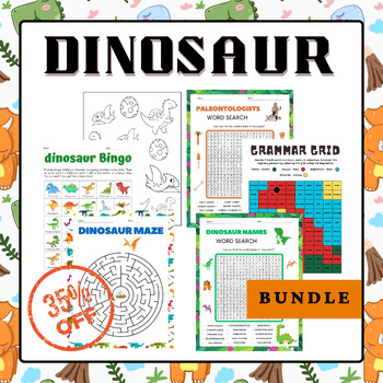 Preview of Dinosaur Activities Bundle | End of The Year Activities | Summer Activities