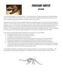 Dinosaur Hunter  - A Fossils PBL