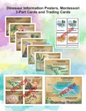 Dinosaur Information Posters, Montessori 3-Part Cards and 
