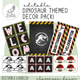 Dinosaur Jurassic Park Themed Classroom Decorations Poster