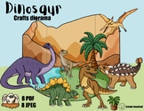 Dinosaur Kids Craft Create a Diorama with Printable Template