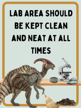 Preview of Dinosaur LabSafety Poster Preview