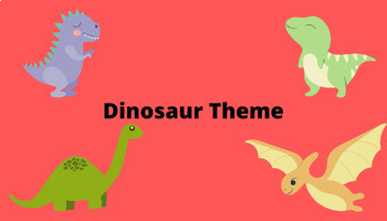 Preview of Dinosaur Lesson Plan Complete Set