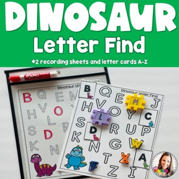 Dinosaur Letter Find by PencilsinPreK | TPT
