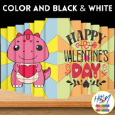 Dinosaur Love Theme Agamograph Bulletin Board - Valentines