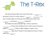 Dinosaur Mad Libs (Common and Proper Nouns, Adjectives)