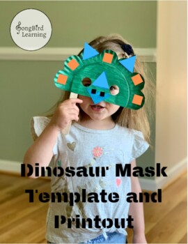 Preview of Dinosaur Mask Triceratops Craft | Dramatic Play | Dinosaur