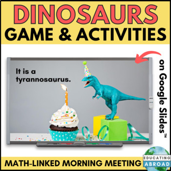 Preview of Dinosaur Math Activities for Kids | Data Collection and Tally Charts