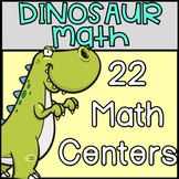 Dinosaur Math Centers Freebie