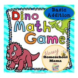 Dinosaur Math Game - Basic Addition - Perfect File Folder Game