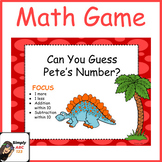 Dinosaur Math Guess My Number - Addition and Subtraction w