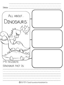 dinosaur math writing activities pack by sweet sounds