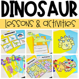 Dinosaur Math and Literacy Centers for Preschool with Dail