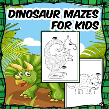 Dinosaur Mazes •Printable Crafts and Activities for Kids by Sapphire ...