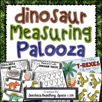 Preview of Dinosaur Measuring Palooza  |  Dinosaur Measurement Math Centers