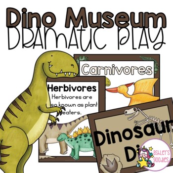 Preview of Dinosaur Museum Dramatic Play with Dinosaur Dig