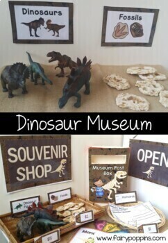 dinosaur museum shop dramatic play by fairy poppins tpt