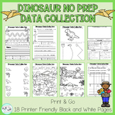 Dinosaur No Prep OT Data Packet Handwriting, Visual Percep