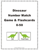 Dinosaur Cardinal Number Match Game & Flashcards: 0-50 eBook