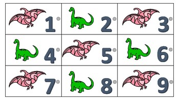 Preview of Dinosaur Number Match and Links Activity