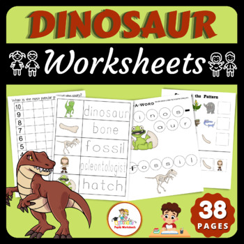Dinosaur Pack Worksheets - Printable Preschool Activities, Worksheets ...