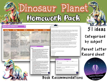 Preview of Dinosaur Planet Homework Pack - 51 Tasks