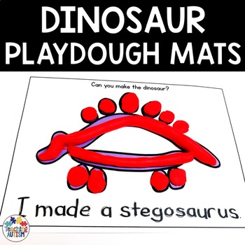 Preview of Dinosaur Play Dough Mats