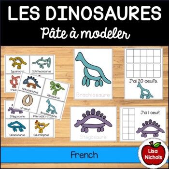 FRENCH Dinosaurs Playdough mats/ Dinosaures (pâte à modeler)