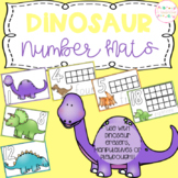 Dinosaur Playdough Number Mats