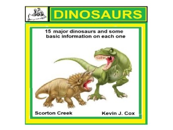 Preview of Dinosaur PowerPoint (32 slides) 15 Most Popular Dinosaurs and Info Pre-K thru 6