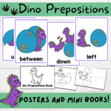 Dinosaur Prepositions Posters and Mini-Books