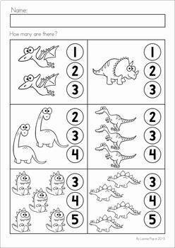 dinosaur preschool no prep worksheets activities distance learning