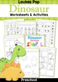 Dinosaur Preschool No Prep Worksheets & Activities Distanc