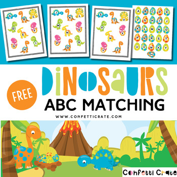Preview of Dinosaur Preschool Literacy Activity