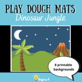 Dinosaur Printable Play Dough Mats for Sensory Play (8 designs)